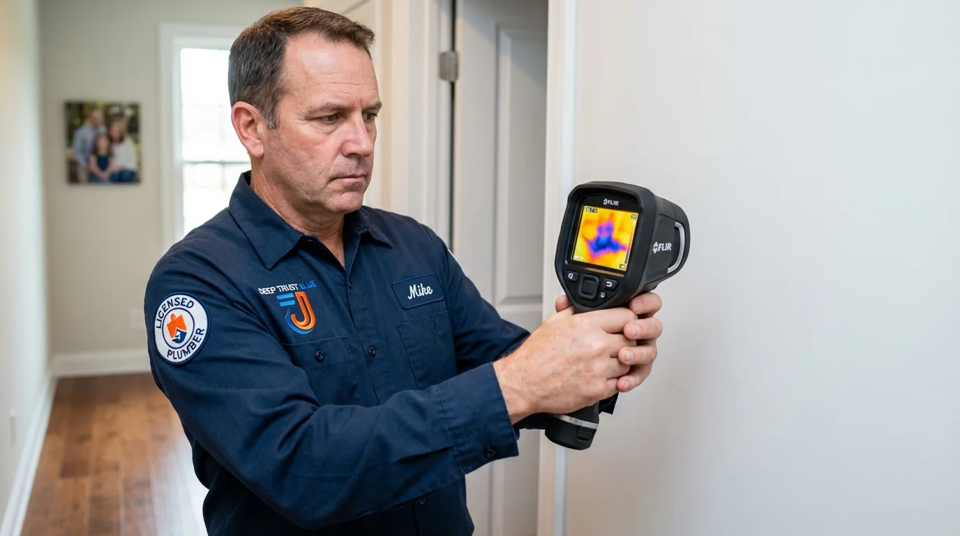 Thermal imaging leak detection by Johns Plumbing LLC in Wapello